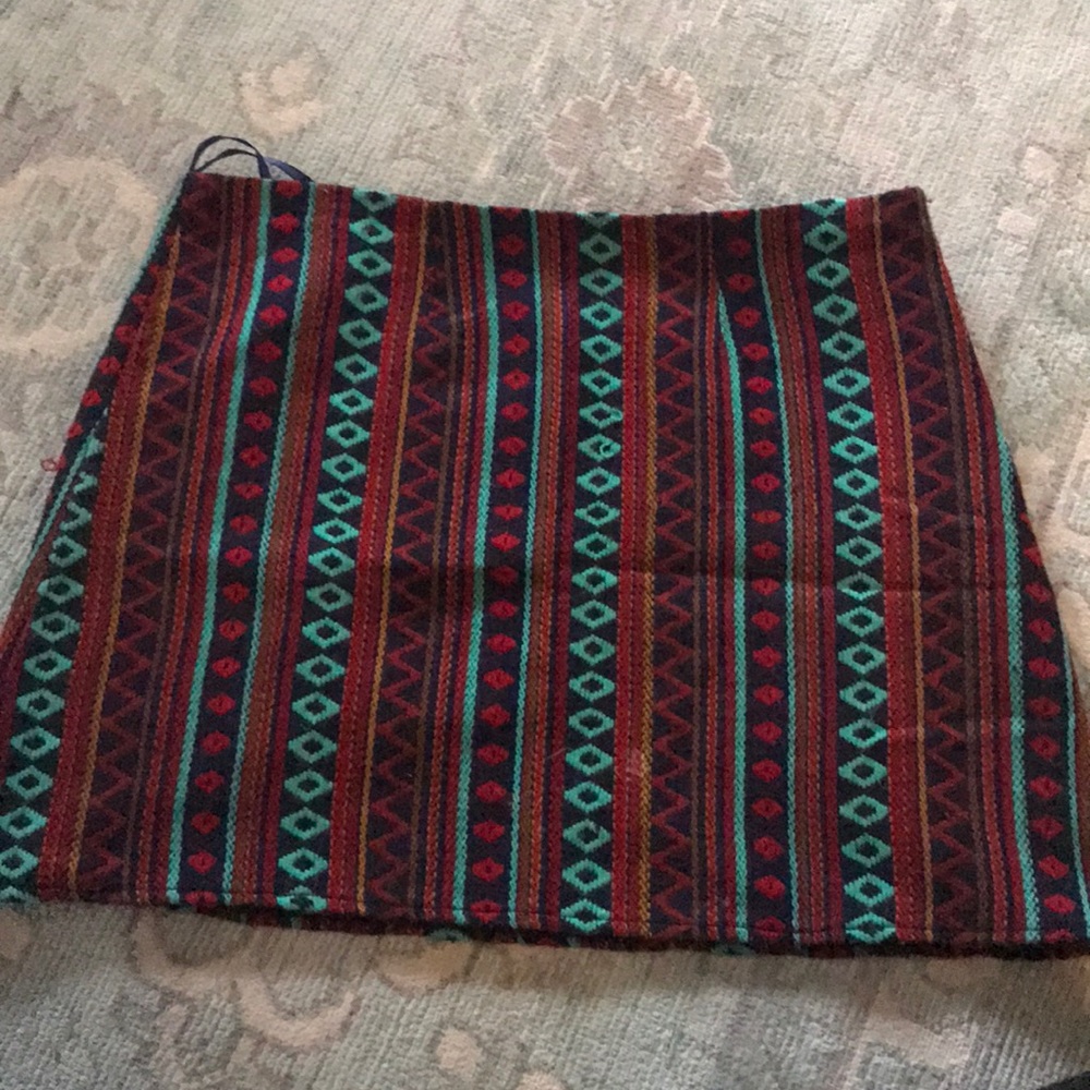JUDITH MARCH tribal mini skirt